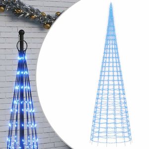 vidaXL LED Kalėdų eglutė 3000 LED Mėlyna 800 cm