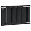 vidaXL Sodo vartai 100 x 60 cm WPC ir aliuminis Juoda
