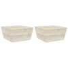 vidaXL Sodo staliukai, 2vnt., 60x60x30cm, impregnuota eglės mediena