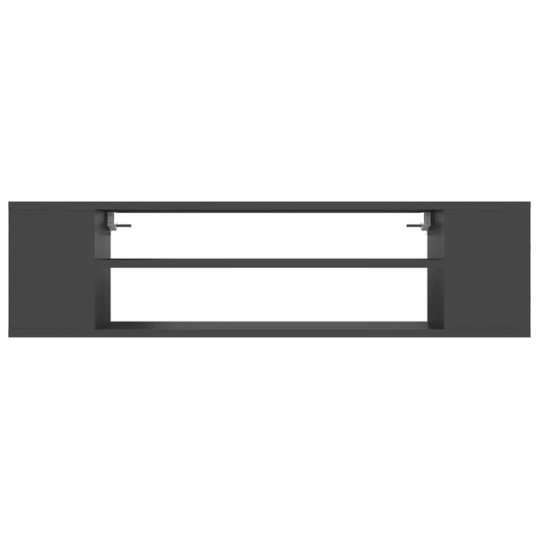 vidaXL Pakabinama TV spintelė, pilka, 100x30x26,5cm, mediena