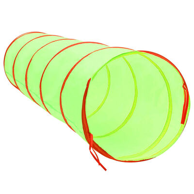 vidaXL Žaidimų tunelis su 250 kamuoliukų, žalias, 175cm, poliesteris