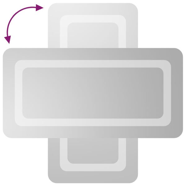 vidaXL Vonios kambario LED veidrodis, 30x60cm