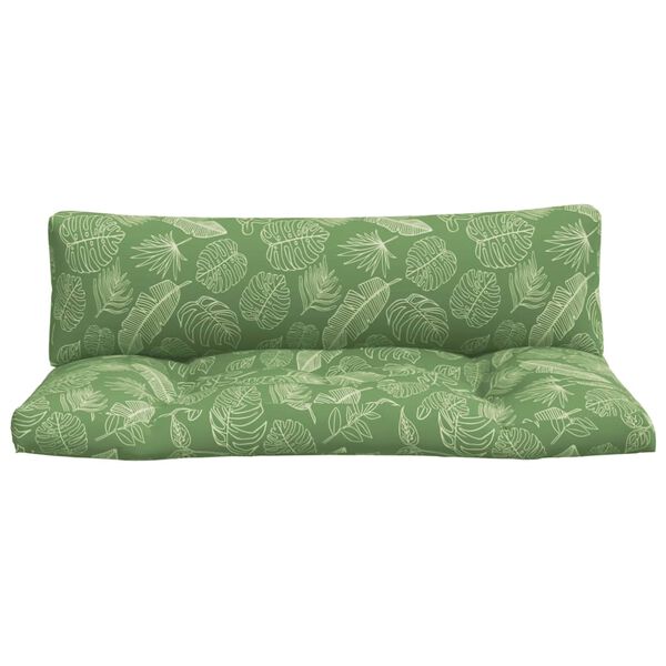 vidaXL Palečių pagalvėlės, 2vnt., oksfordo audinys, su lapais