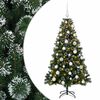vidaXL Dirbtinė Kalėdų eglutė su burbulais 120 cm 150 LED &Scaron;ilta balta
