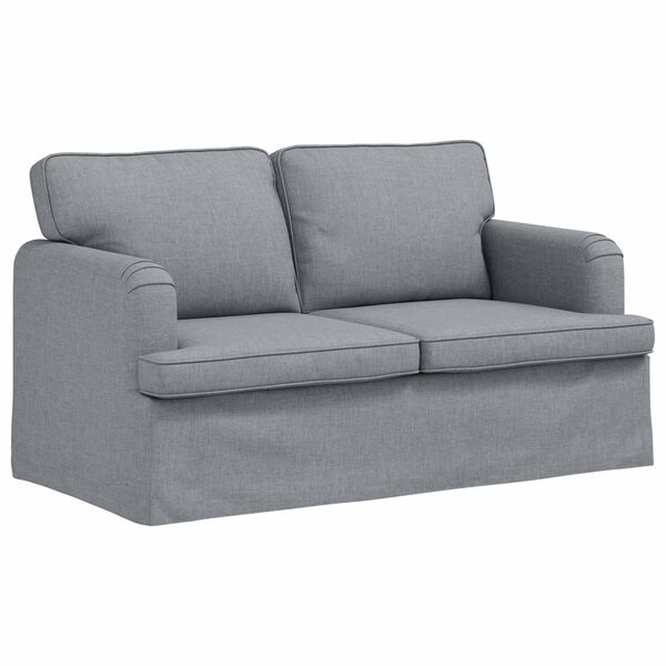 vidaXL Sofa &Scaron;viesiai pilka 144 x 80 x 85 cm audinys
