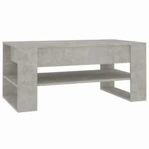 vidaXL Kavos staliukas, betono pilkas, 102x55x45cm, apdirbta mediena