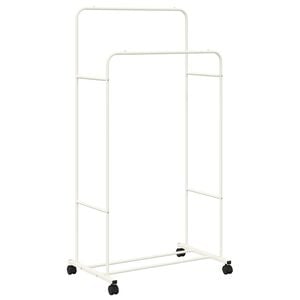 vidaXL Drabužių stovas Balta 80 x 53 x 156 cm