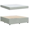 vidaXL Lovos rėmas su čiužiniu &Scaron;viesiai pilka 180 x 200 cm audinys