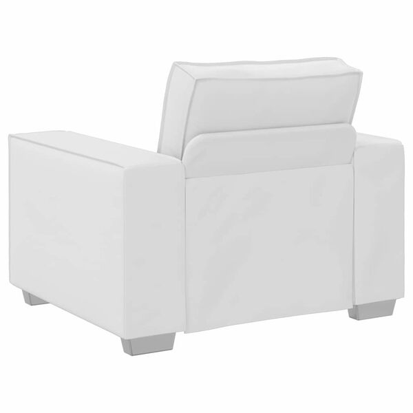vidaXL Sofa Kėdė Baltas 100 cm Dirbtinė oda