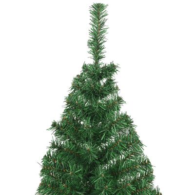 vidaXL Dirbtinė Kalėdų eglutė su storomis šakomis, žalia, 180cm, PVC