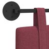 vidaXL Kabantysis galvūgalis Vyno raudona 150 x 55 x 5 cm audinys