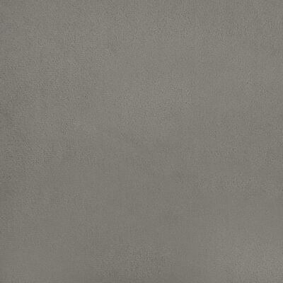 vidaXL Lovos rėmas su galvūgaliu, šviesiai pilkas, 120x200cm, aksomas