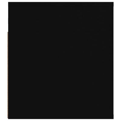 vidaXL Sieninės naktinės spintelės, 2vnt., juodos, 50x36x40cm
