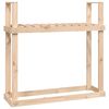 vidaXL Stovas malkoms, 110x35x108,5cm, pu&scaron;ies medienos masyvas