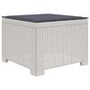vidaXL 1-Vietis Sodo Sofas su Pagalvėle, Atrodo kaip Ratano PP Balta