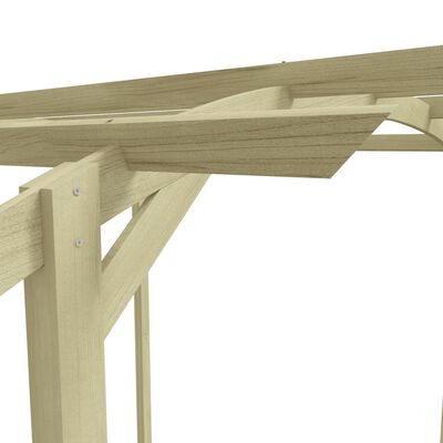 vidaXL Sodo pergolė, 180x197x210cm, impregnuota pušies mediena