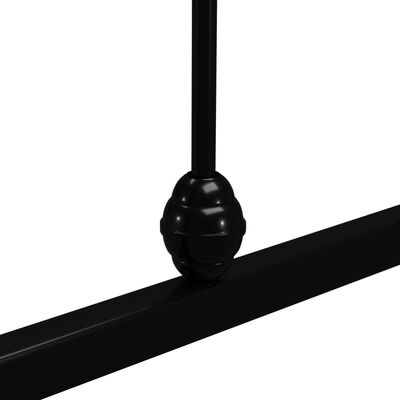 vidaXL Lovos rėmas, juodos spalvos, 180x200cm, metalas