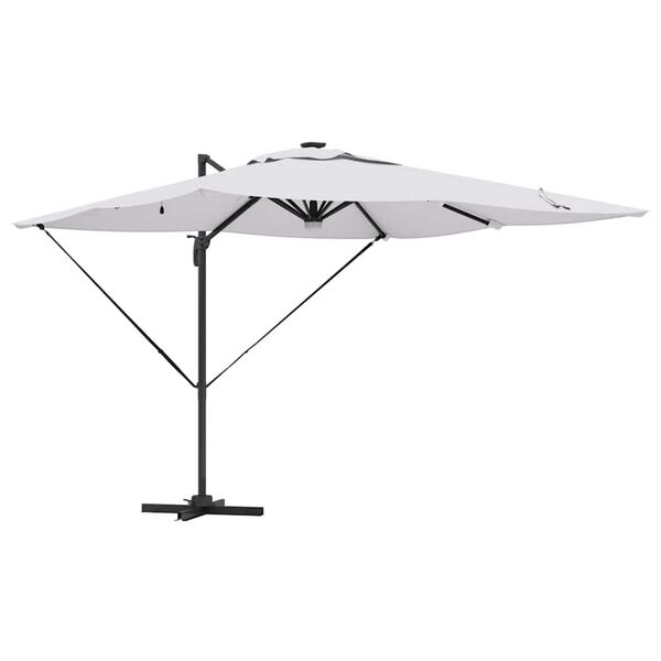vidaXL Roma Parasol Smėlio 286 x 285 x 270 cm Aliuminis ir poliesteris