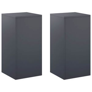 vidaXL Augalų stovas 2 pcs Antracito 30 x 30 x 60 cm