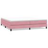 vidaXL Box Spring Lova be čiužinio Rožinė 200x210 cm aksomas