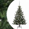 vidaXL Dirbtinė kalėdinė eglutė su rutuliuku 120 cm 150 LED