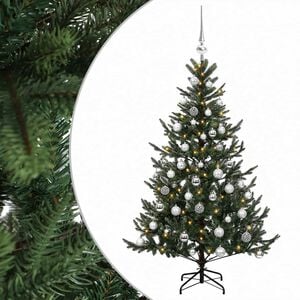 vidaXL Dirbtinė kalėdinė eglutė su rutuliuku 120 cm 150 LED