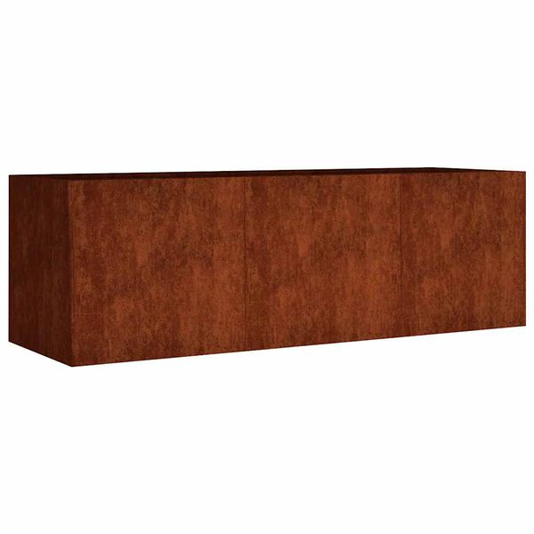 vidaXL Auk&scaron;tas sodo lovelis, 120x40x40cm, Corten plienas