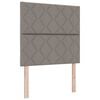 vidaXL Galvūgalis Taupe 100 cm audinys