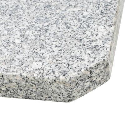 vidaXL Svoris skėčiui, pilkas, granitas, 25 kg, kvadratinis