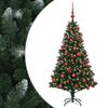 vidaXL Dirbtinė Kalėdų eglutė su burbulais 120 cm 150 LED &Scaron;ilta balta