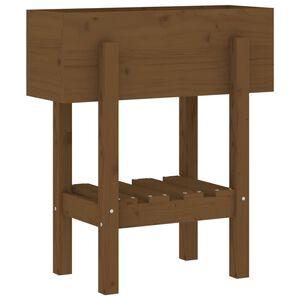 vidaXL Sodo lovelis, medaus rudas, 62x30x69cm, pu&scaron;ies medienos masyvas