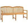 vidaXL Rankų darbo rožių suolelis 180,5 x 60 x 96 cm Kieto teka medžio