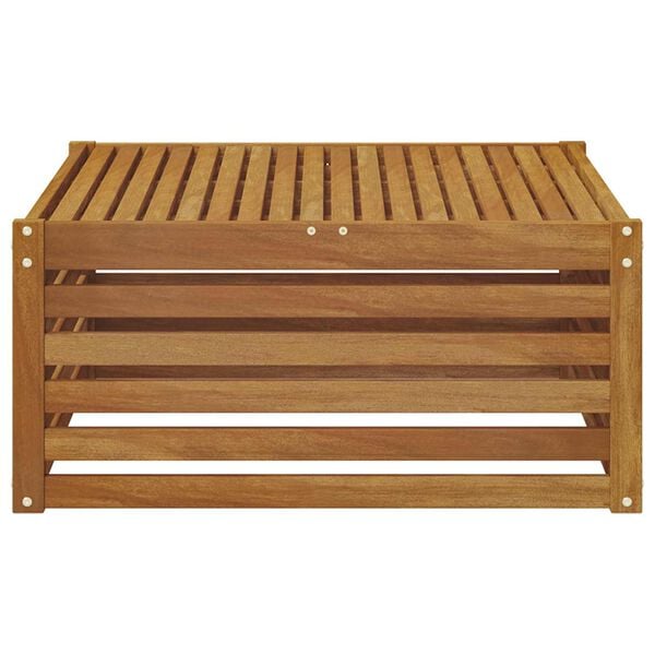 vidaXL Lauko galinė sofa su pagalve Natūrali 115 x 83 x 73 cm