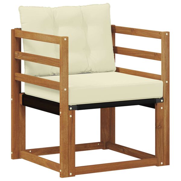 vidaXL Lauko sofos komplektas Kietasis akacijos medis ir Textilene