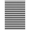 vidaXL Zebra žaliuzė, juodos spalvos, 155x230 cm, audinys, plotis 150,9 cm, poliesteris