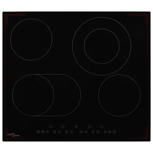 vidaXL Keramikinė kaitlentė su 4 kaitvietėmis, jutiklinė, 6600W