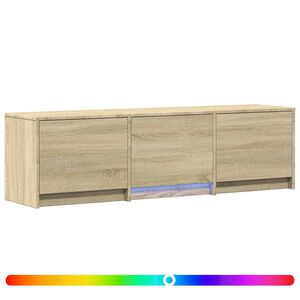vidaXL TV spintelė su LED su LED Sonoma ąžuolas 140 x 34 x 40 cm