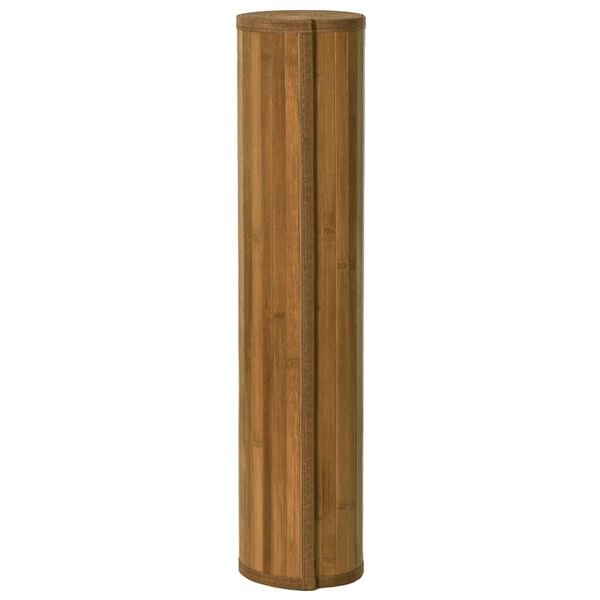 vidaXL Kilimas, rudos spalvos, 70x100cm, bambukas, stačiakampis