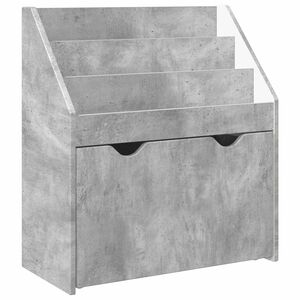 vidaXL Vaikų knygų lentyna su stalčių Betono pilka 60 x 29,5 x 69 cm