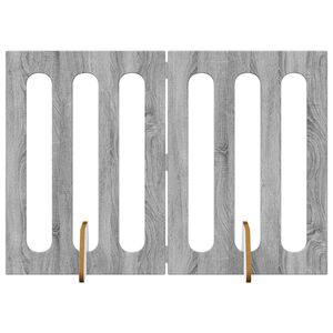 vidaXL Sulankstomas &scaron;unų tvora 2 pcs Pilka Sonoma 100,5 x 38 x 70 cm