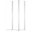 vidaXL Vonios pertvaros, 2vnt., skaidrios, 104x130cm, stiklas