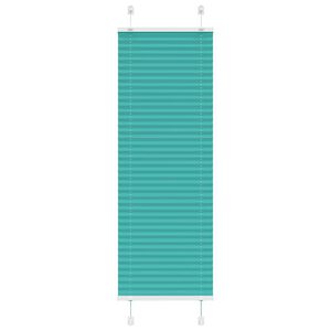 vidaXL Plisuotos žaliuzės benzininis žalias 40x100 cm audinio plotis