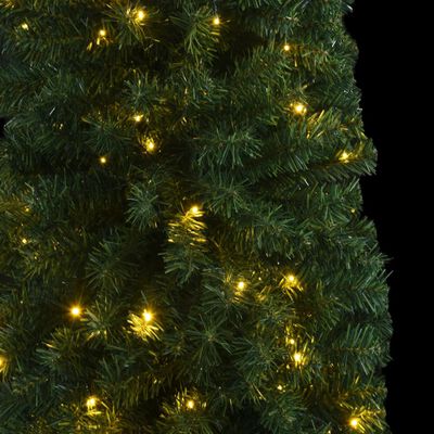 vidaXL Siaura Kalėdų eglutė, 270cm, 300 LED lempučių