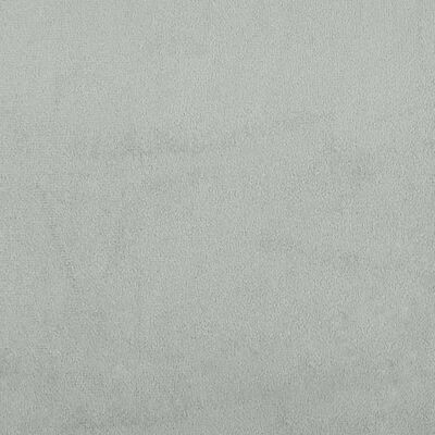 vidaXL Krėslas, šviesiai pilkos spalvos, 60cm, aksomas