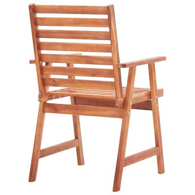 vidaXL Lauko valgomojo kėdės, 6vnt., akacijos medienos masyvas