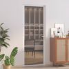 vidaXL Vidaus durys, baltos, 76x201,5cm, ESG stiklas ir aliuminis