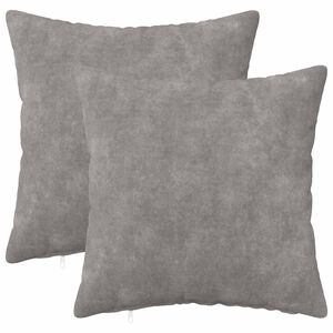 vidaXL Pagalvėlės užvalkalas 2 pcs HEERLEN &Scaron;viesiai pilka 30 x 30 cm