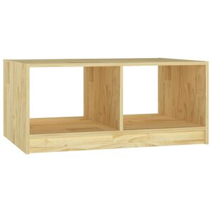 vidaXL Kavos staliukas, 75x50x33,5cm, pu&scaron;ies medienos masyvas