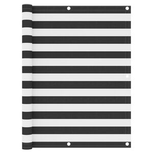 vidaXL Balkono pertvara, antracito/balta, 120x400cm, oksfordo audinys