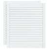 vidaXL Spintelės durelės, 2vnt., baltos, 69x59,4cm, pu&scaron;is